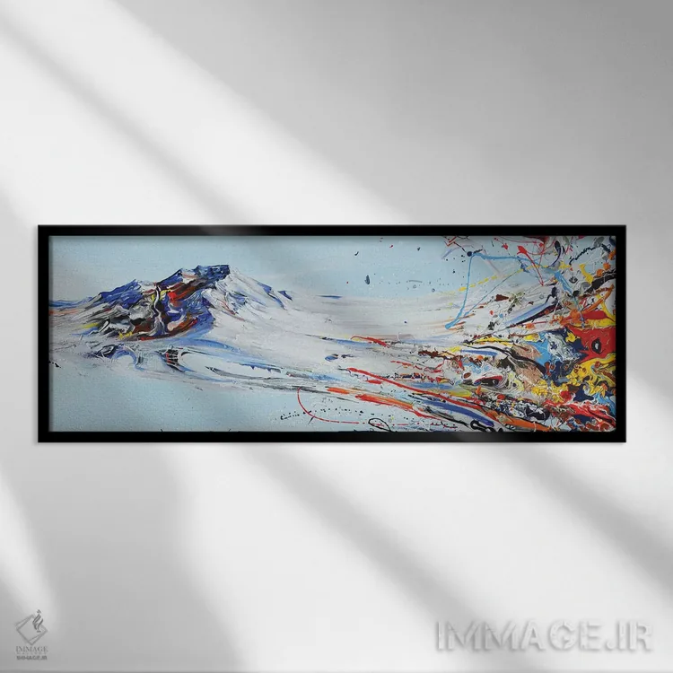 تابلو کوه عشق اثر پیه رو مانریک - نمای قابدار مشکی