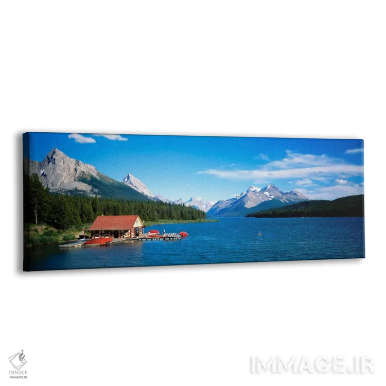 تابلو Alberta, Maligne Lake" - "کانادا، آلبرتا، دریاچه مالینه" اثر پانورامیک ایمجز (استودیو عکاسی عریض) - نمای پرسپکتیو محصول