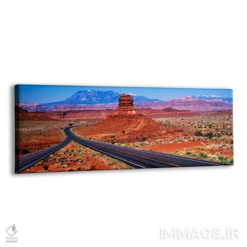 تابلو Red Rock Country, Utah, USA" - "چالشی در جاده، سرزمین سنگهای قرمز، یوتا، ایالات متحده" اثر پانورامیک ایمجز (استودیو عکاسی عریض) - نمای پرسپکتیو محصول