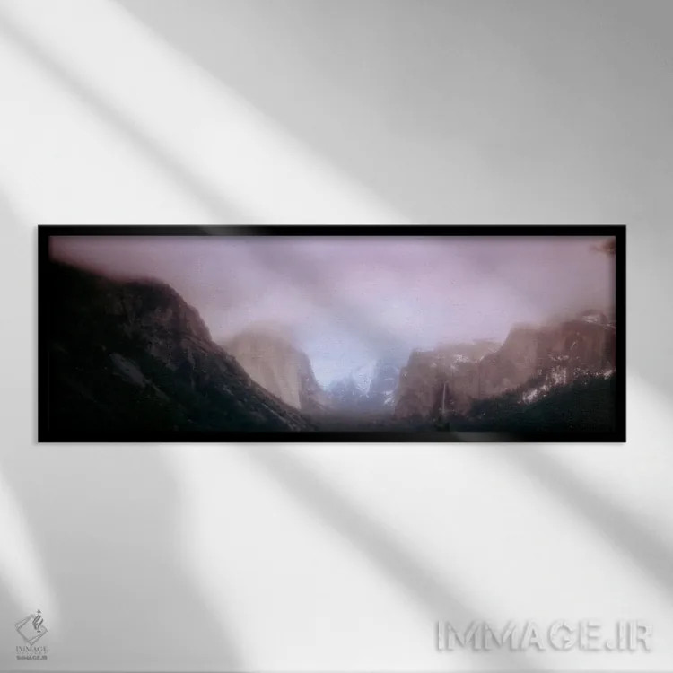 تابلو دره یوسمیتی، کالیفرنیا، ایالات متحده اثر پانورامیک ایمجز (استودیو عکاسی عریض) - نمای قابدار مشکی