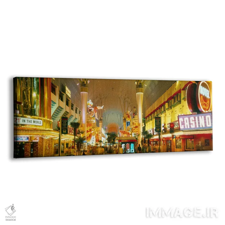 تابلو Nevada, Las Vegas, night" - "ایالات متحده، نوادا، لاسوگاس، شب" اثر پانورامیک ایمجز (استودیو عکاسی عریض) - نمای پرسپکتیو محصول