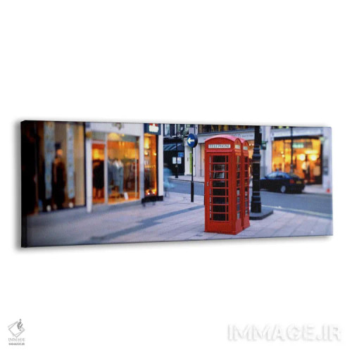 تابلو London, England, United Kingdom" - "کابین تلفن، لندن، انگلستان، بریتانیا" اثر پانورامیک ایمجز (استودیو عکاسی عریض) - نمای پرسپکتیو محصول