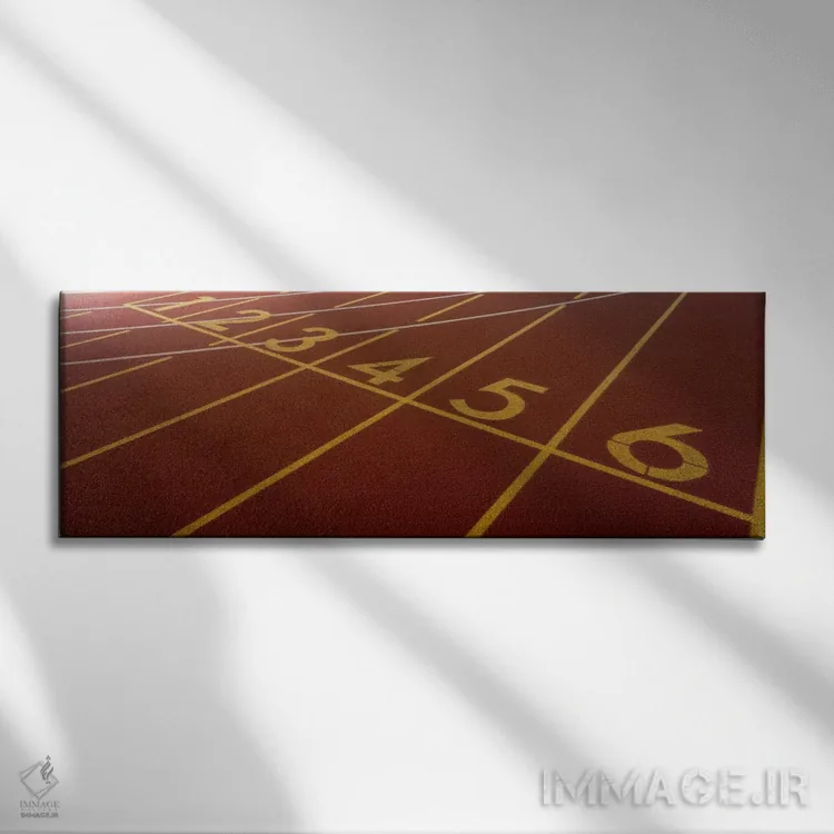 تابلو Starting Line" - "مسیر، خط شروع" اثر پانورامیک ایمجز (استودیو عکاسی عریض) - نمای روبهرو روی دیوار