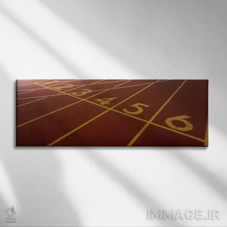 تابلو Starting Line" - "مسیر، خط شروع" اثر پانورامیک ایمجز (استودیو عکاسی عریض) - نمای روبهرو روی دیوار