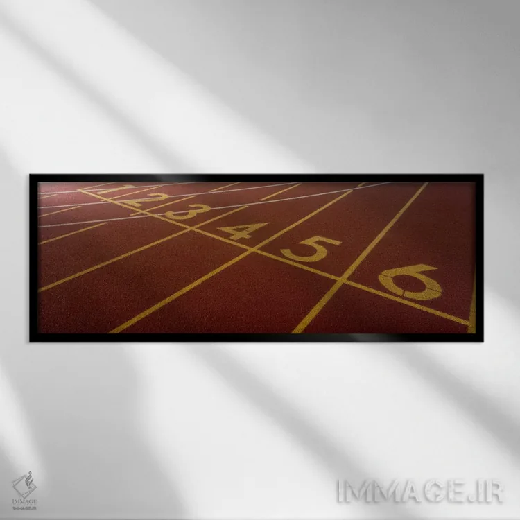 تابلو Starting Line" - "مسیر، خط شروع" اثر پانورامیک ایمجز (استودیو عکاسی عریض) - نمای قابدار مشکی