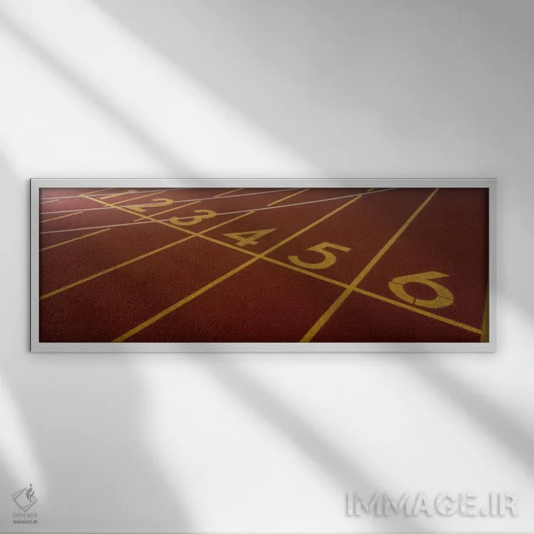 تابلو Starting Line" - "مسیر، خط شروع" اثر پانورامیک ایمجز (استودیو عکاسی عریض) - نمای قابدار سفید