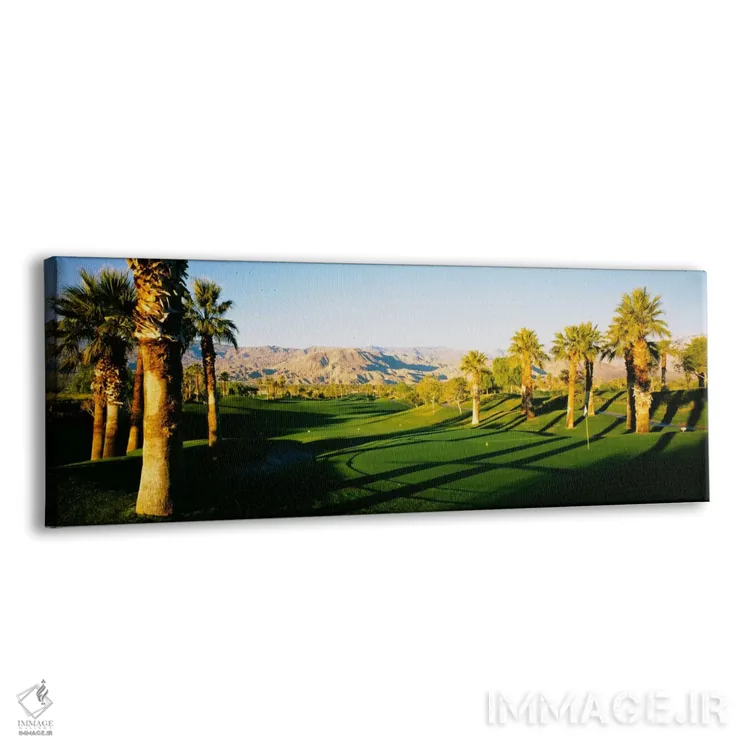 تابلو Desert Springs Golf Club, JW Marriott Desert Springs Resort & Spa, Palm Desert, California, USA" - "دوره گلف پالم، باشگاه گلف دسر트 اسپرینگز، استراحتگاه و اسپای جی‌دبلیو ماریوت دسرتم، پالم دسرٹ، کالیفرنیا، ایالات متحده" اثر پانورامیک ایمجز (استو