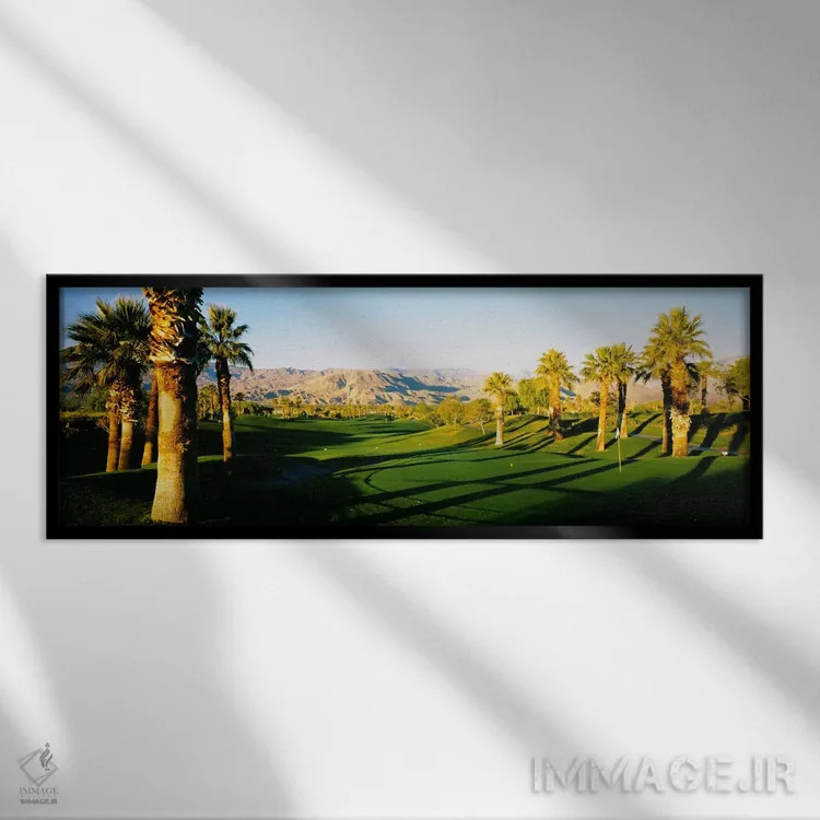 تابلو Desert Springs Golf Club, JW Marriott Desert Springs Resort & Spa, Palm Desert, California, USA" - "دوره گلف پالم، باشگاه گلف دسر트 اسپرینگز، استراحتگاه و اسپای جیدبلیو ماریوت دسرتم، پالم دسرٹ، کالیفرنیا، ایالات متحده" اثر پانورامیک ایمجز (استو