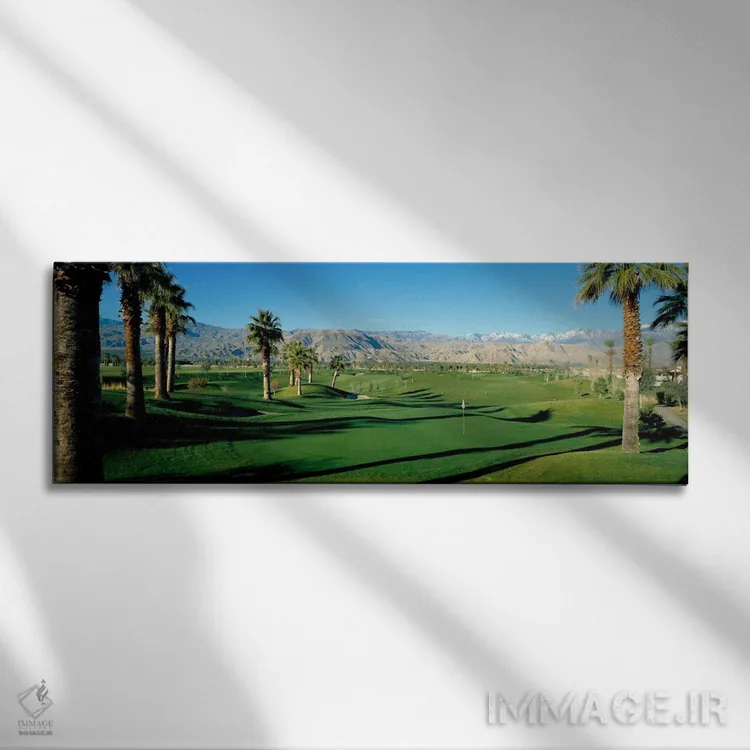 تابلو زمین گلف در صحرا اسپریینگ، کالیفرنیا، ایالات متحده اثر پانورامیک ایمجز (استودیو عکاسی عریض) - نمای روبهرو روی دیوار