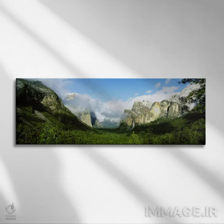 تابلو پارک ملی یوسمیتی، کالیفرنیا، ایالات متحده اثر پانورامیک ایمجز (استودیو عکاسی عریض) - نمای روبهرو روی دیوار