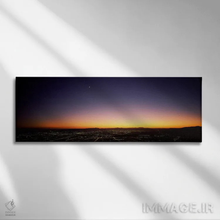 تابلو نمای هوایی از یک شهر، دره سن فرناندو، لسآنجلس، کالیفرنیا، ایالات متحده آمریکا اثر پانورامیک ایمجز (استودیو عکاسی عریض) - نمای روبهرو روی دیوار
