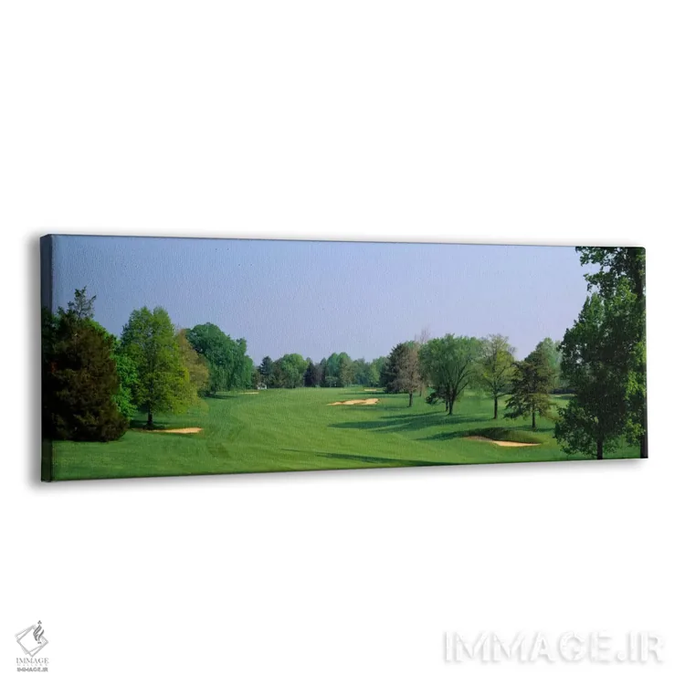 تابلو نمای پانورامیک از یک زمین گلف، باشگاه کشور بالتیمور، مریلند، ایالات متحده آمریکا اثر پانورامیک ایمجز (استودیو عکاسی عریض) - نمای پرسپکتیو محصول
