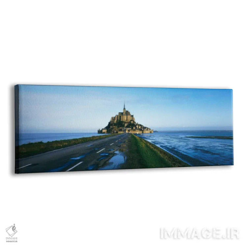 تابلو Le Mont-Saint-Michel, Normandy, France" - "نمای دور، مونت-سن-میشل، نرماندی، فرانسه" اثر پانورامیک ایمجز (استودیو عکاسی عریض) - نمای پرسپکتیو محصول