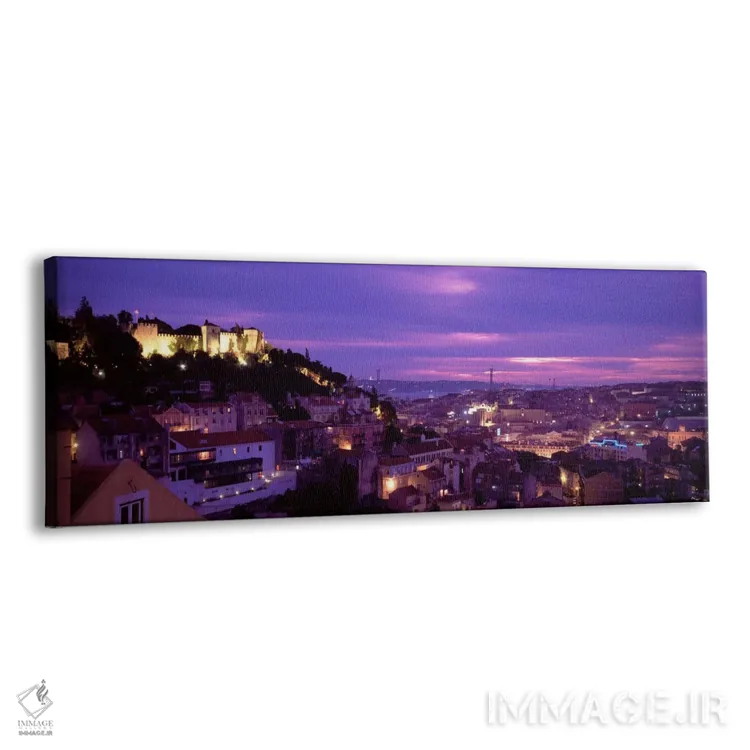 تابلو Lisbon, Portugal" - "نمای از سقف منطقه آلفاما، لیسبون، پرتغال" اثر پانورامیک ایمجز (استودیو عکاسی عریض) - نمای پرسپکتیو محصول