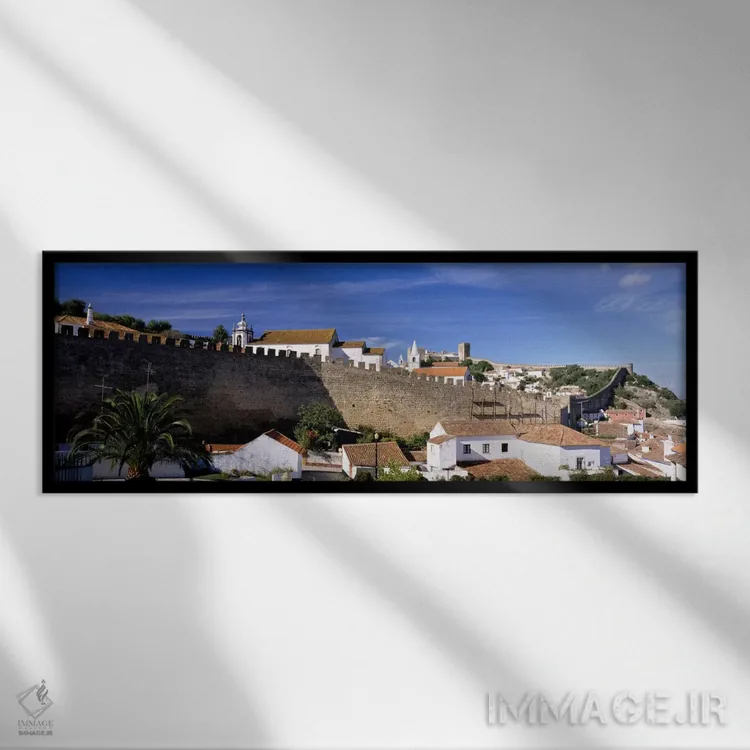 تابلو اوبیدوس (پرتغال) اثر پانورامیک ایمجز (استودیو عکاسی عریض) - نمای قابدار مشکی
