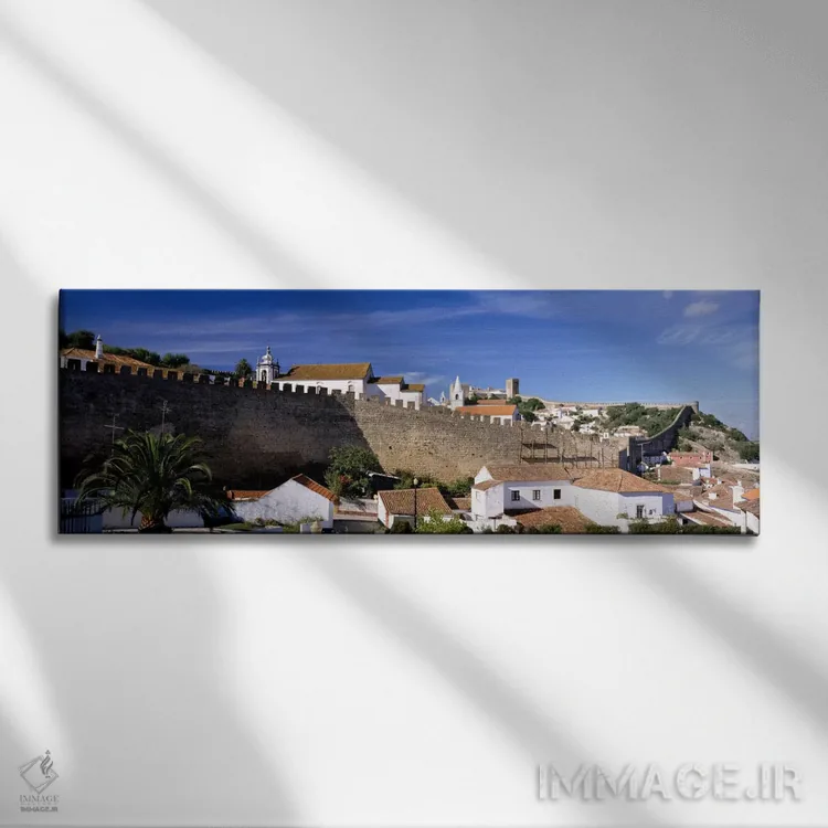 تابلو اوبیدوس (پرتغال) اثر پانورامیک ایمجز (استودیو عکاسی عریض) - نمای روبهرو روی دیوار