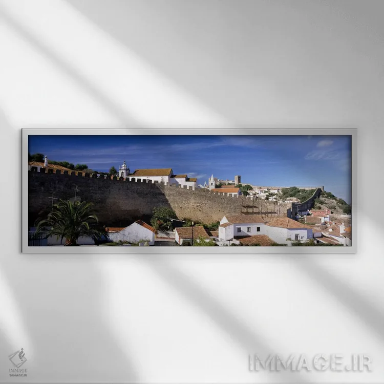 تابلو اوبیدوس (پرتغال) اثر پانورامیک ایمجز (استودیو عکاسی عریض) - نمای قابدار سفید