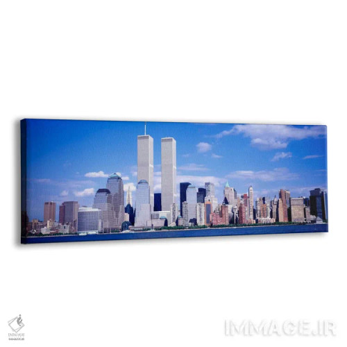 تابلو New York City, with World Trade Center" - "ایالات متحده، نیویورک سیتی، با مرکز تجارت جهانی" اثر پانورامیک ایمجز (استودیو عکاسی عریض) - نمای پرسپکتیو محصول