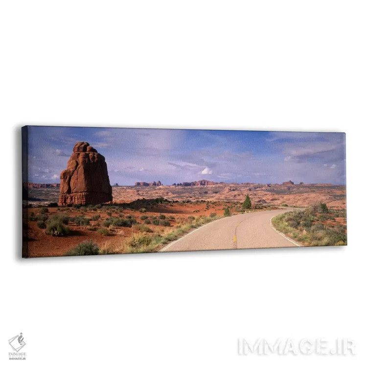 تابلو Arches National Park, Moab, UT, USA" - "برجهای دادگاه جادهای، پارک ملی آرچز، مواب، یوتا، ایالات متحده" اثر پانورامیک ایمجز (استودیو عکاسی عریض) - نمای پرسپکتیو محصول