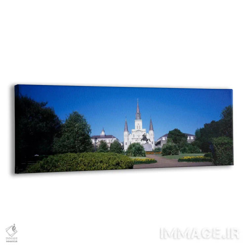 تابلو New Orleans, Louisiana, USA #2" - "میدان جکسون، نیواورلئان، لوئیزیانا، ایالات متحده #2" اثر پانورامیک ایمجز (استودیو عکاسی عریض) - نمای پرسپکتیو محصول