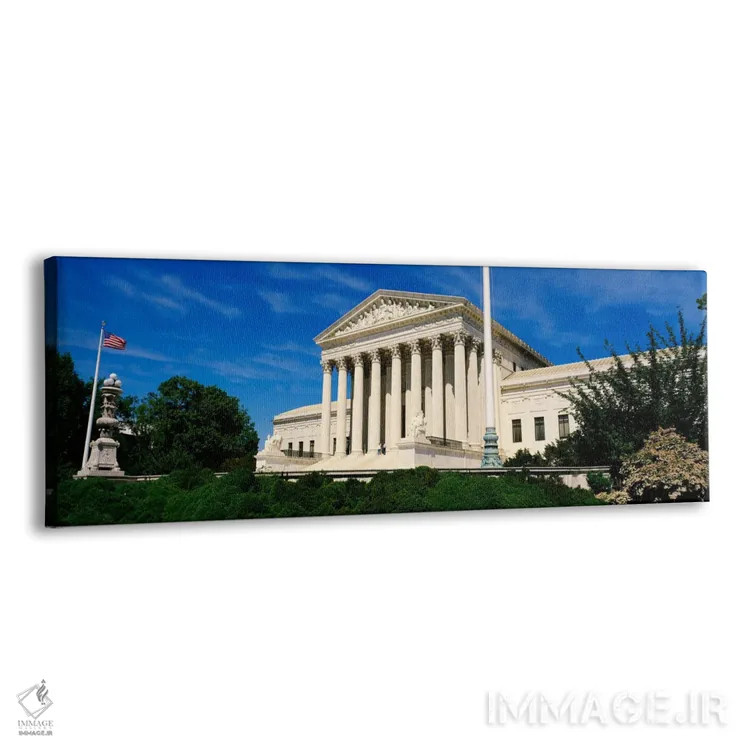 تابلو Washington DC, District Of Columbia, USA" - "ساختمان دیوان عالی ایالات متحده، واشینگتن دی.سی، منطقه کلمبیا، ایالات متحده" اثر پانورامیک ایمجز (استودیو عکاسی عریض) - نمای پرسپکتیو محصول