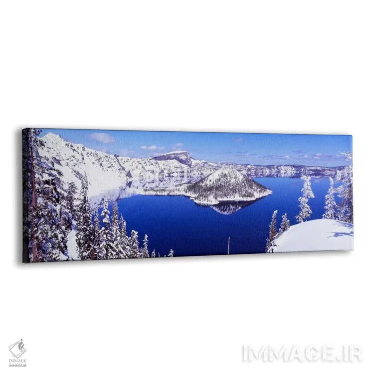 تابلو Oregon, Crater Lake National Park" - "ایالات متحده، اورگن، پارک ملی دریاچه دهانه آتشفشان" اثر پانورامیک ایمجز (استودیو عکاسی عریض) - نمای پرسپکتیو محصول