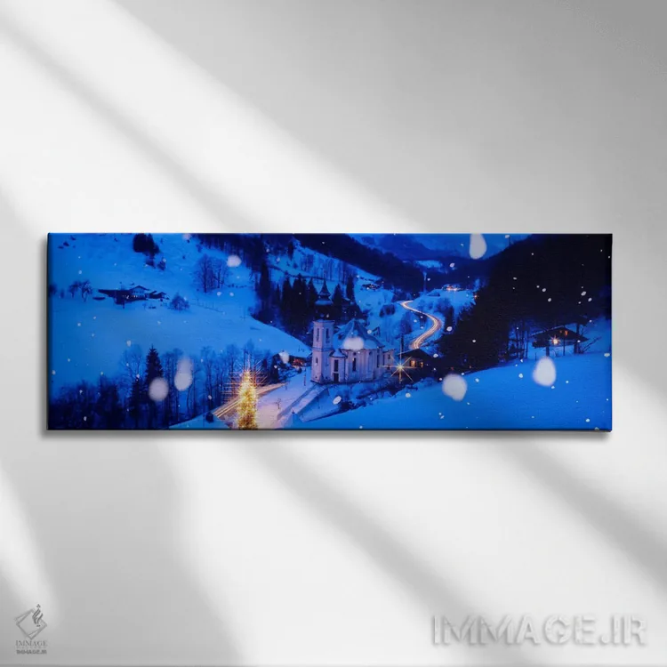 تابلو کلیسای ماریا گِرن برشتسگادن بایرن (آلمان) اثر پانورامیک ایمجز (استودیو عکاسی عریض) - نمای روبهرو روی دیوار