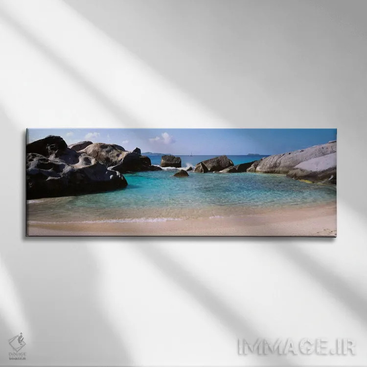 تابلو The Baths, Virgin Gorda, British Virgin Islands" - "استخر جزر و مد، باتها، ویرجین گوردا، جزایر ویرجین بریتانیایی" اثر پانورامیک ایمجز (استودیو عکاسی عریض) - نمای روبهرو روی دیوار