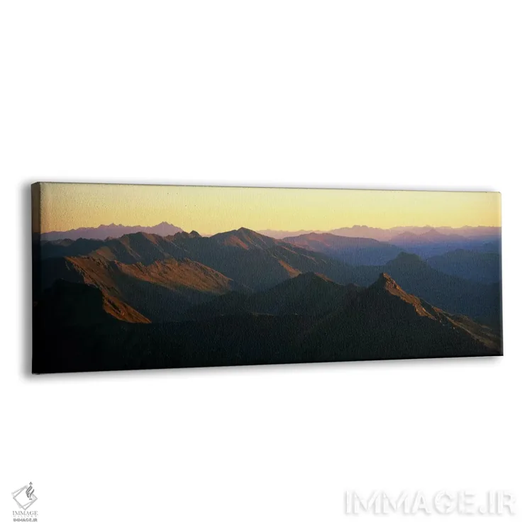 تابلو کوههای هاریس، نیوزیلند اثر پانورامیک ایمجز (استودیو عکاسی عریض) - نمای پرسپکتیو محصول