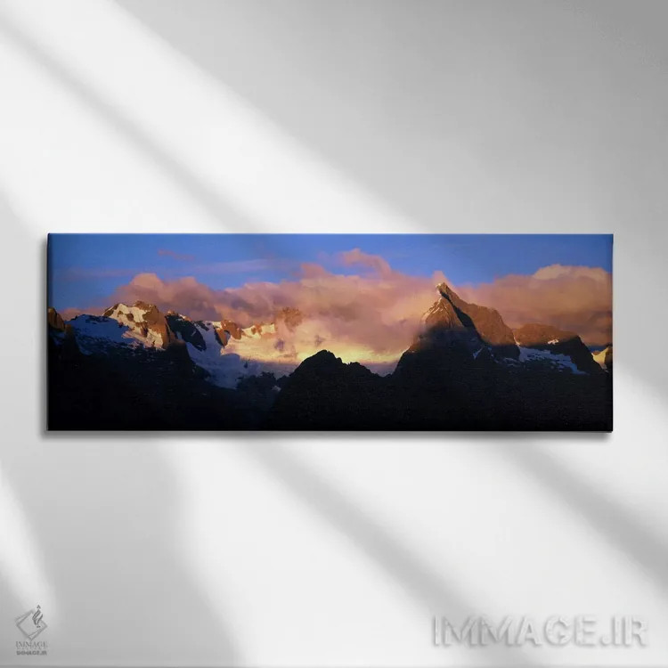 تابلو کوههای دارن، پارک ملی فیوردلند، نیوزیلند اثر پانورامیک ایمجز (استودیو عکاسی عریض) - نمای روبهرو روی دیوار