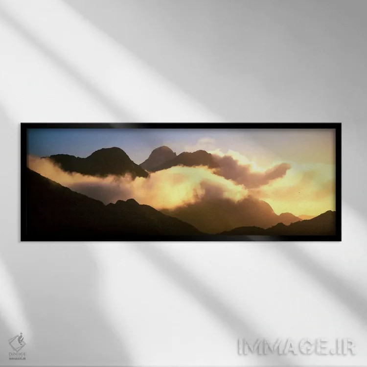تابلو کوه پمبرک، پارک ملی فیوردلند، نیوزیلند اثر پانورامیک ایمجز (استودیو عکاسی عریض) - نمای قابدار مشکی