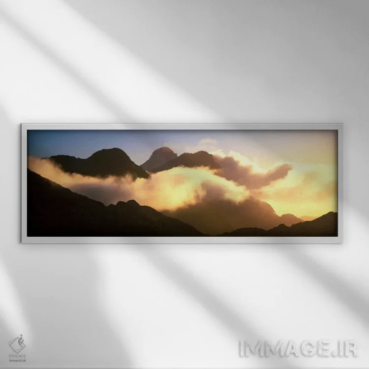 تابلو کوه پمبرک، پارک ملی فیوردلند، نیوزیلند اثر پانورامیک ایمجز (استودیو عکاسی عریض) - نمای قابدار سفید