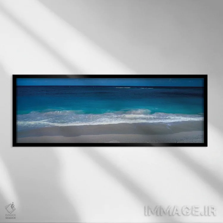 تابلو حاشیه آب، باربادوس، کارائیب اثر پانورامیک ایمجز (استودیو عکاسی عریض) - نمای قابدار مشکی