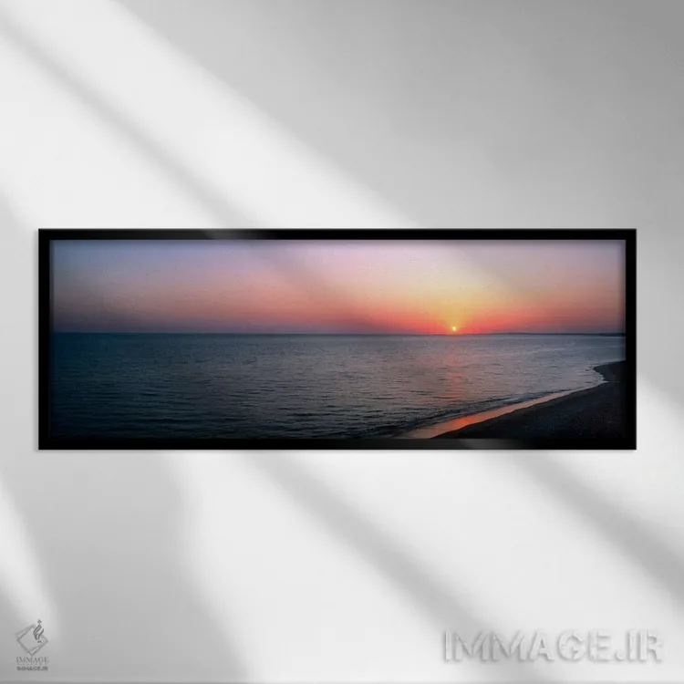 تابلو مناظر دریا، آلگاروه، پرتغال اثر پانورامیک ایمجز (استودیو عکاسی عریض) - نمای قابدار مشکی