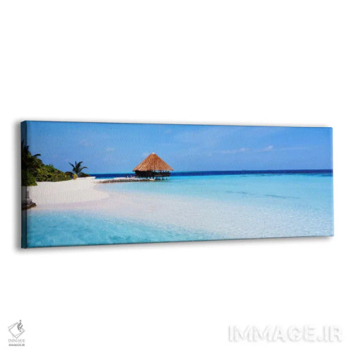 تابلو منظره ساحلی، مالدیو اثر پانورامیک ایمجز (استودیو عکاسی عریض) - نمای پرسپکتیو محصول