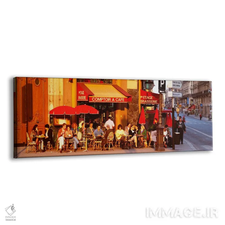 تابلو کافه روباز، پاریس، فرانسه اثر پانورامیک ایمجز (استودیو عکاسی عریض) - نمای پرسپکتیو محصول