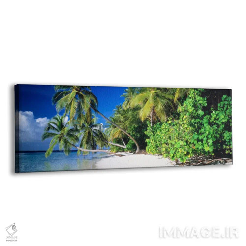 تابلو ساحل پام، مالدیو اثر پانورامیک ایمجز (استودیو عکاسی عریض) - نمای پرسپکتیو محصول