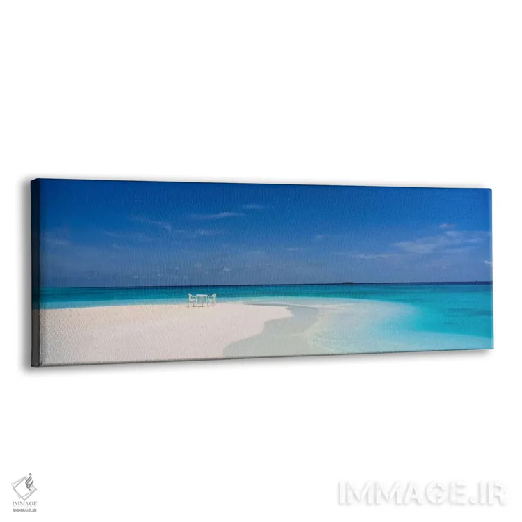 تابلو صحنه ساحل، مالدیو اثر پانورامیک ایمجز (استودیو عکاسی عریض) - نمای پرسپکتیو محصول