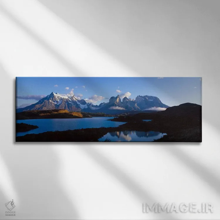 تابلو برجهای پائینه، پاتاگونیا، شیلی اثر پانورامیک ایمجز (استودیو عکاسی عریض) - نمای روبهرو روی دیوار