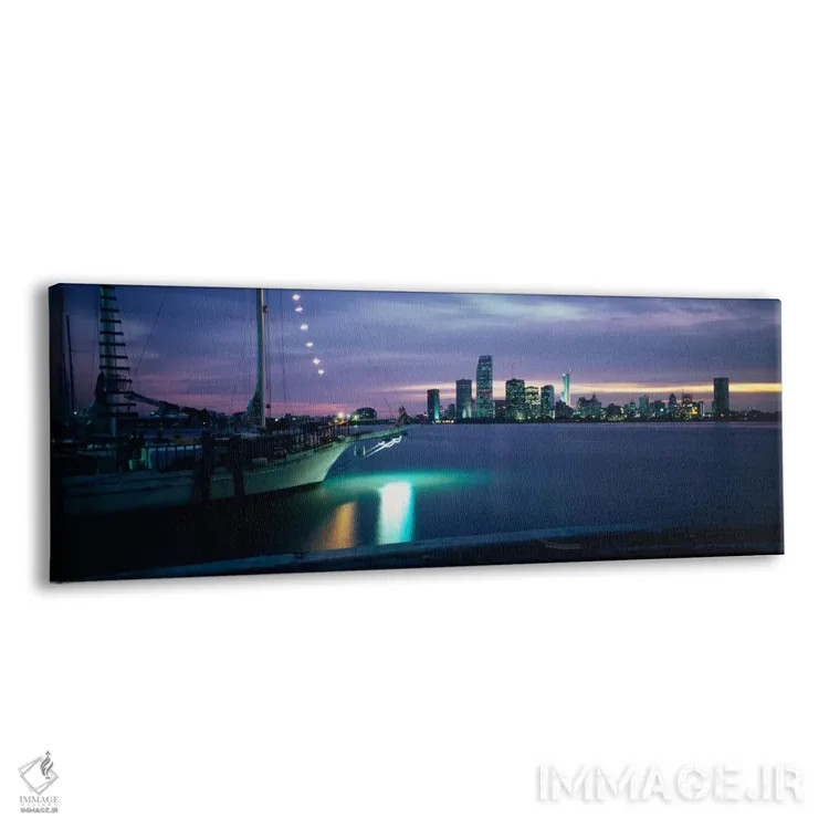 تابلو قایق بادبانی در دریا، میامی، شهرستان میامی-دید، فلوریدا، ایالات متحده آمریکا اثر پانورامیک ایمجز (استودیو عکاسی عریض) - نمای پرسپکتیو محصول