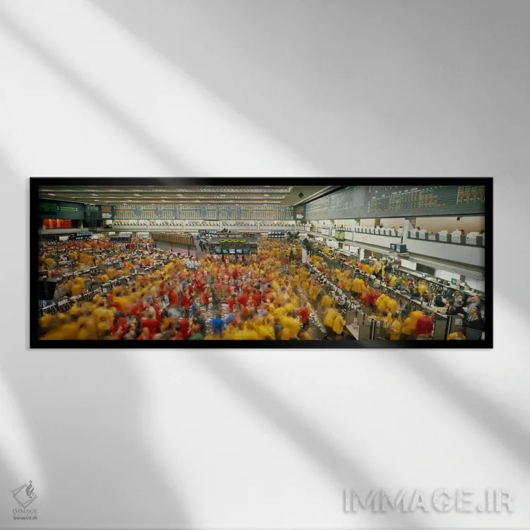 تابلو بورس کالای شیکاگو، شیکاگو، ایالات متحده آمریکا اثر پانورامیک ایمجز (استودیو عکاسی عریض) - نمای قابدار مشکی