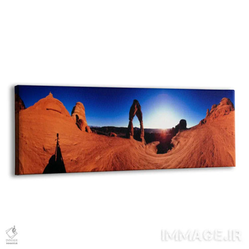 تابلو قوس نازک در طلوع آفتاب، پارک ملی قوسها، یوتا، ایالات متحده آمریکا اثر پانورامیک ایمجز (استودیو عکاسی عریض) - نمای پرسپکتیو محصول