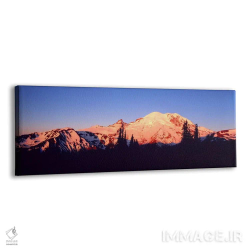 تابلو غروب خورشید در کوه رینیر، سیاتل، واشنگتن، ایالات متحده آمریکا اثر پانورامیک ایمجز (استودیو عکاسی عریض) - نمای پرسپکتیو محصول