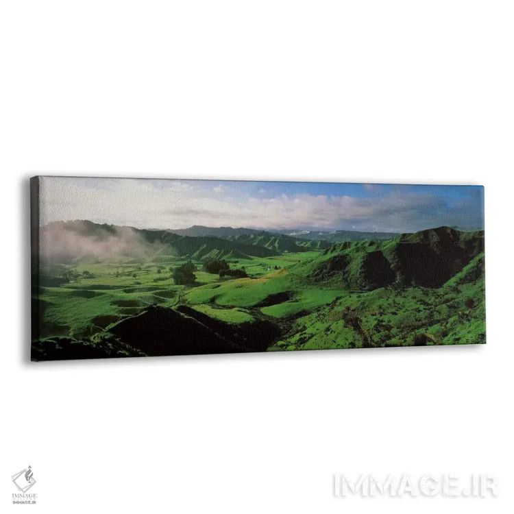 تابلو زمینهای کشاورزی، تارانا، نیوزیلند اثر پانورامیک ایمجز (استودیو عکاسی عریض) - نمای پرسپکتیو محصول