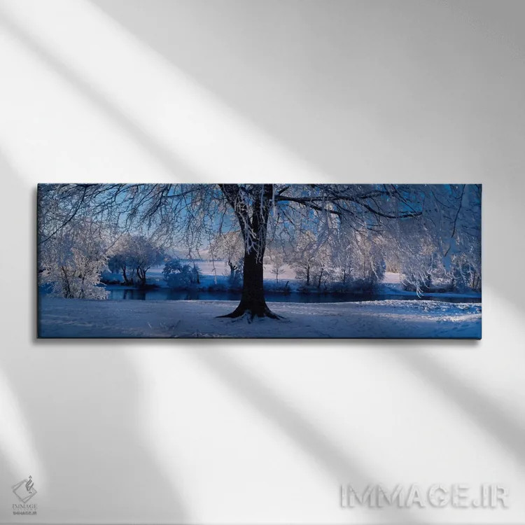 تابلو درختان زمستانی، پارکشر، اسکاتلند اثر پانورامیک ایمجز (استودیو عکاسی عریض) - نمای روبهرو روی دیوار
