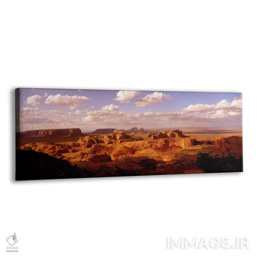 تابلو میزای هانتس، دره یادگار، سرزمین ناواجو، آریزونا، ایالات متحده آمریکا اثر پانورامیک ایمجز (استودیو عکاسی عریض) - نمای پرسپکتیو محصول