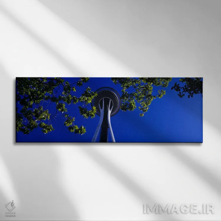 تابلو درختان افرا، اسپیس نیفل، مرکز سیاتل، سیاتل، واشنگتن، ایالات متحده آمریکا اثر پانورامیک ایمجز (استودیو عکاسی عریض) - نمای روبهرو روی دیوار