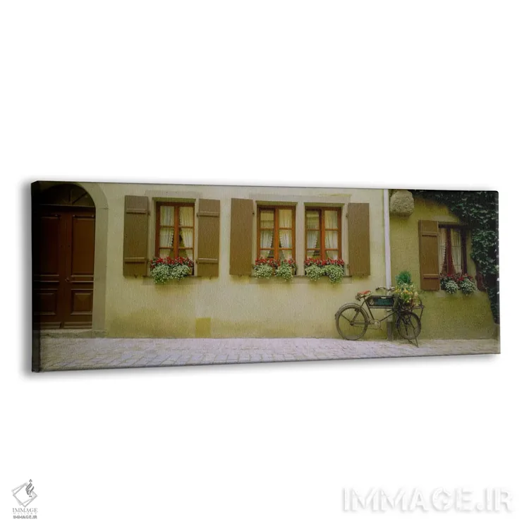 تابلو دوچرخه تنها، روثنبورگ اب در تاوبر، آنسباخ، فرانکونیای میانه، بایرن، آلمان اثر پانورامیک ایمجز (استودیو عکاسی عریض) - نمای پرسپکتیو محصول