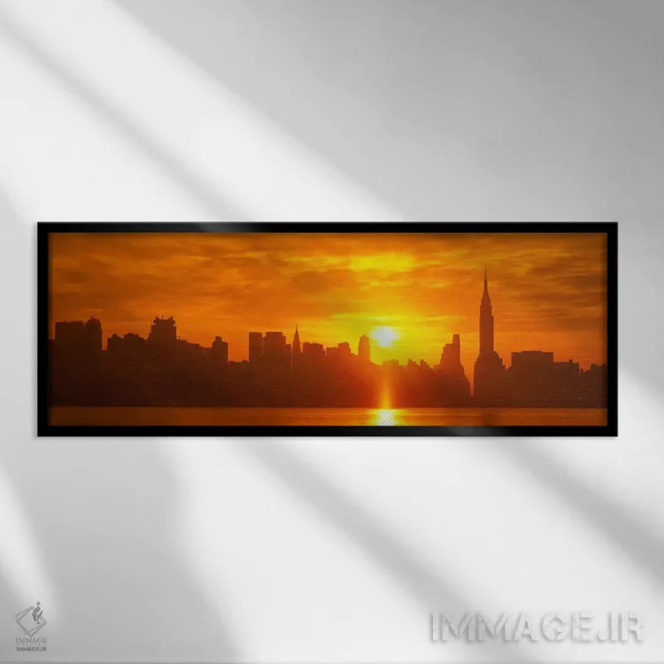 تابلو New York City New York State, USA" - "نیویورک سیتی، نیویورک، ایالات متحده" اثر پانورامیک ایمجز (استودیو عکاسی عریض) - نمای قابدار مشکی