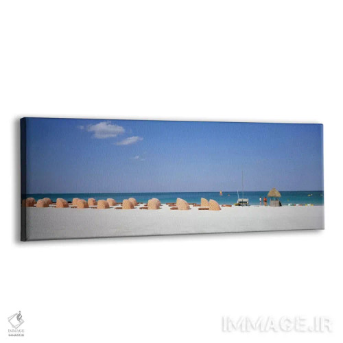 تابلو Miami, Florida, USA" - "صحنه ساحلی، میامی، فلوریدا، ایالات متحده" اثر پانورامیک ایمجز (استودیو عکاسی عریض) - نمای پرسپکتیو محصول